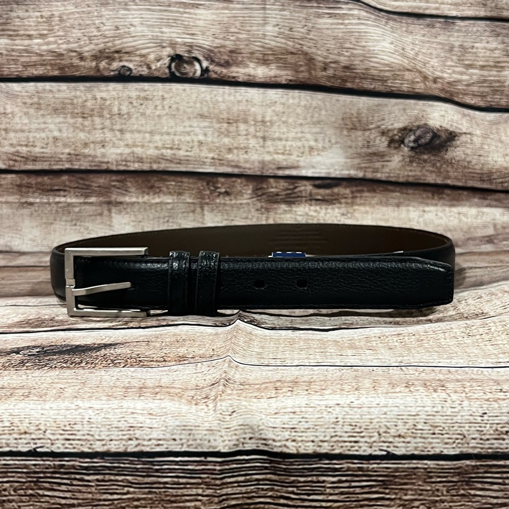 George Foreman Classic Black Leather Men's Belt sz 36